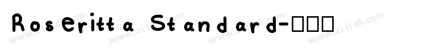 Roseritta Standard字体转换